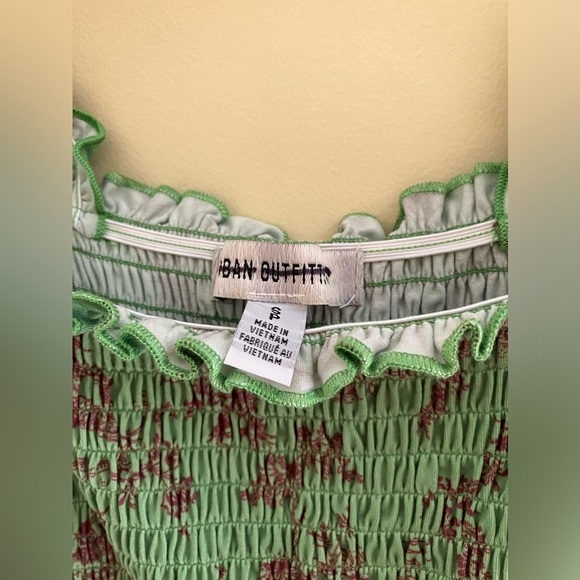 Urban Outfitters Tova Smocked Romper Size Small New Without Tags - Picture 3 of 4